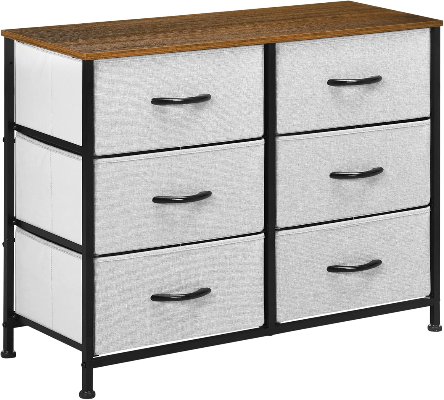 Fabric Chest of Drawers, Storage Drawers, Industrial Bedroom