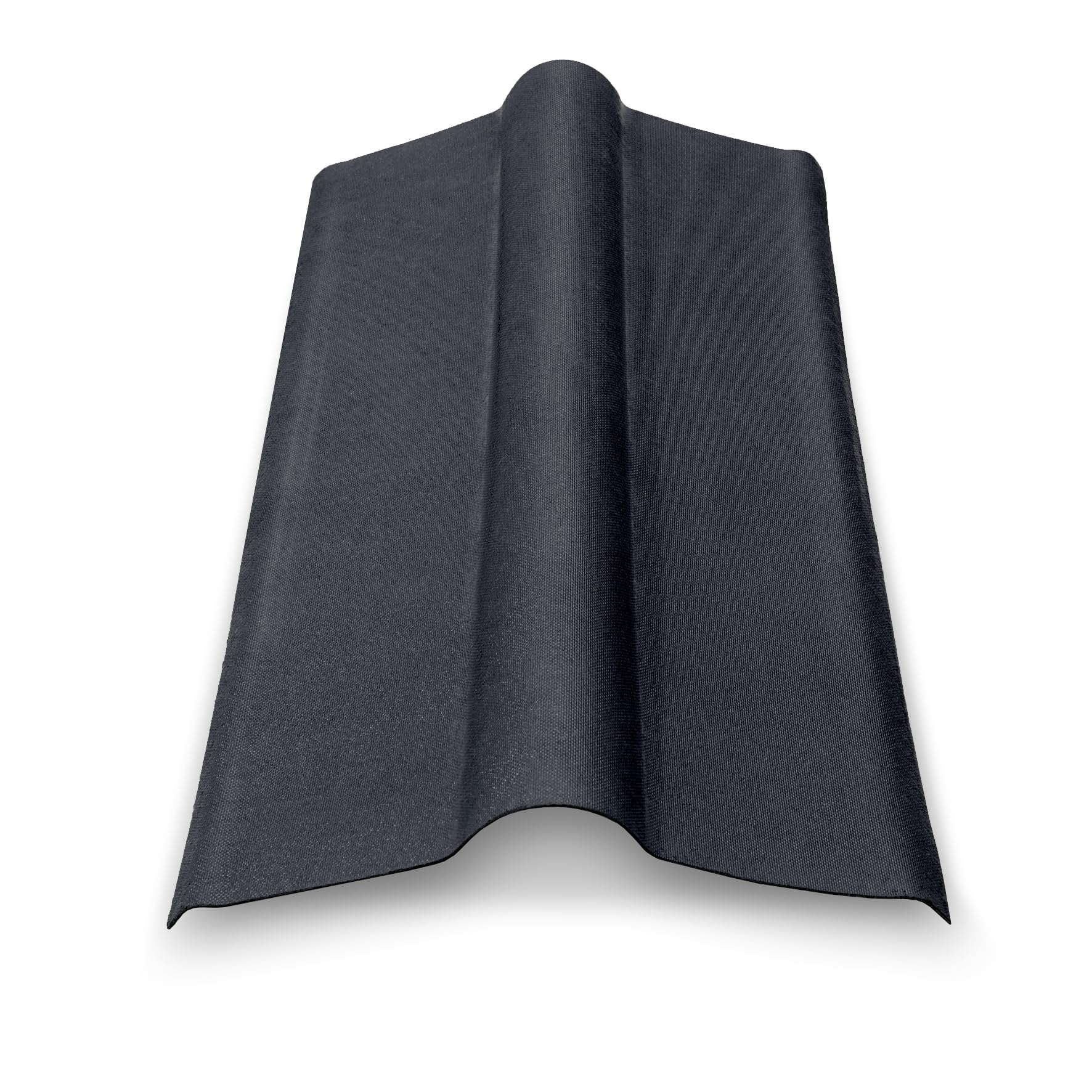 Onduline-Firsthaube 4er Pack für Bitumenwellplatten Dachmaterial Abdeckung wetterfest–Firstelement für Dachabschlüsse bei Nebengebäuden-100x90x18cm (schwarz)
