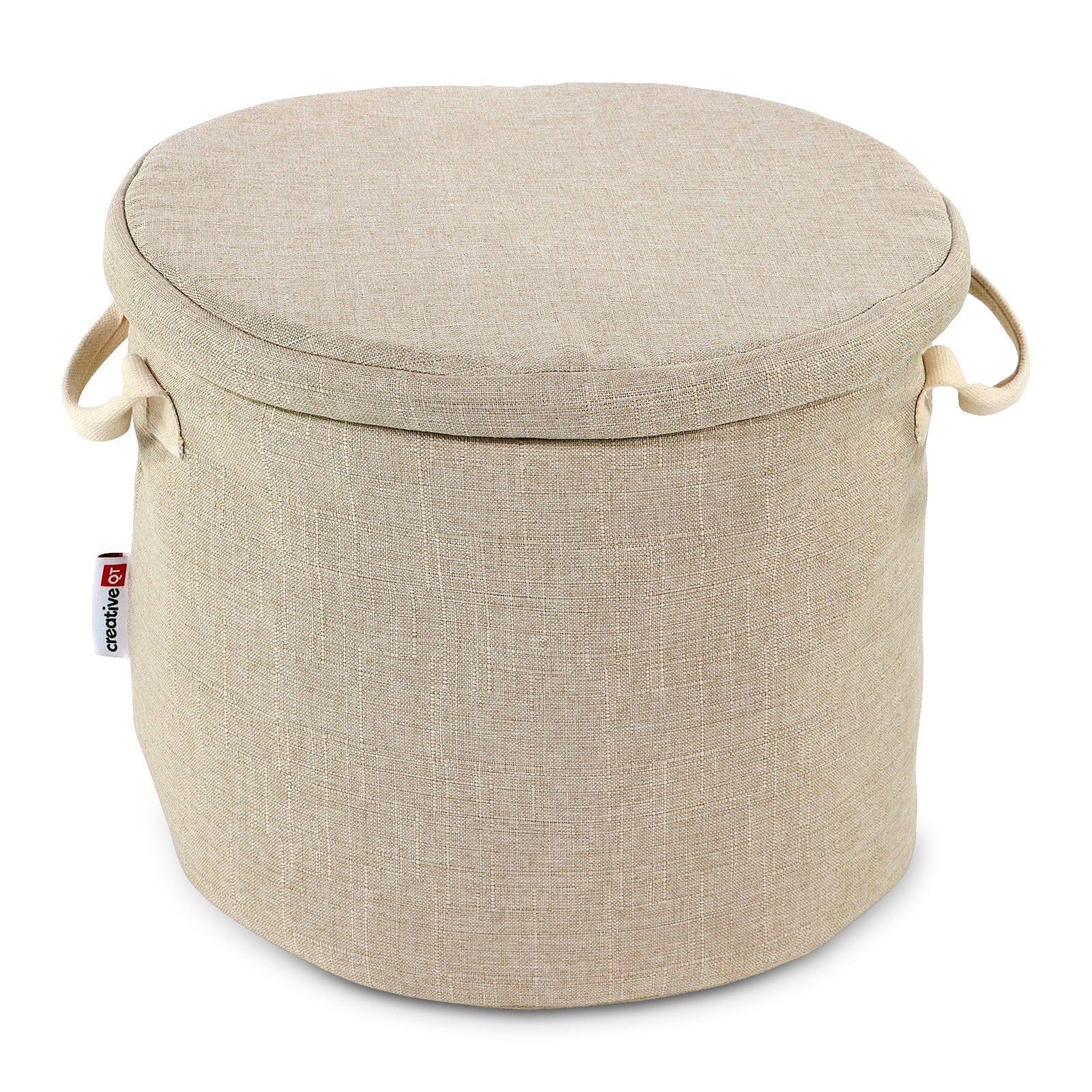 Creative QT – Slideaway Organizzatore per giocattoli e tappetino da gioco per bambini – Contenitore per giocattoli – per ragazzi e ragazze – Sala giochi – Porta giocattoli per bambini – Beige