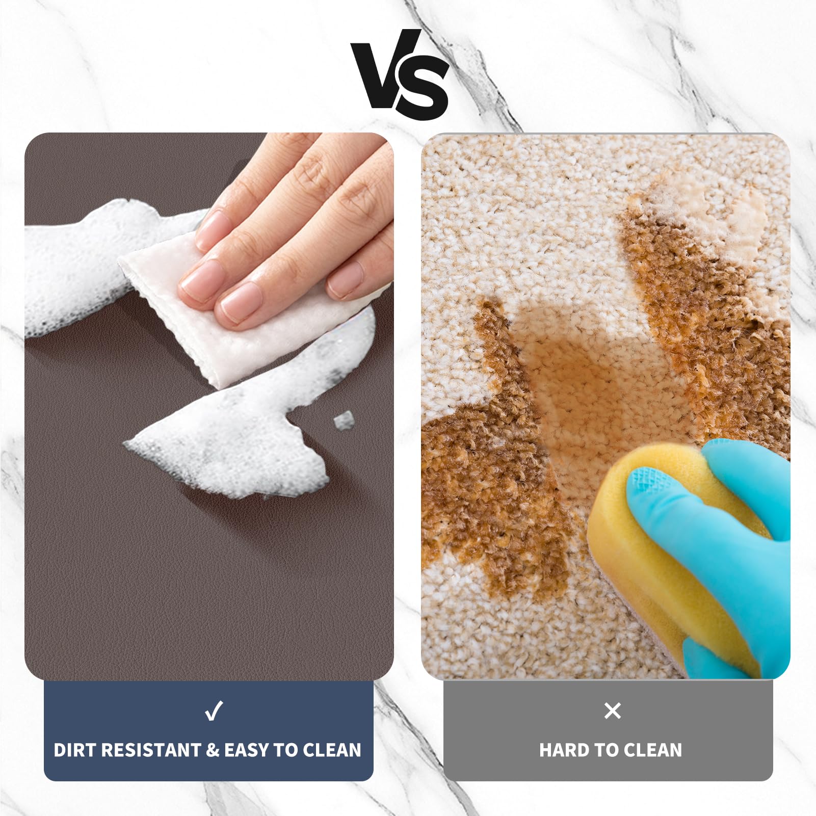 Dolic Tapis De Bain Tapis Salle De Bain En Caoutchouc, Anti-Dérapant, Fin, Absorbant, Séchage Rapide, Résistant Aux Taches Pour Sol De Salle De Bain, Baignoire Et Douche - Usage Intérieur Et Extérieur