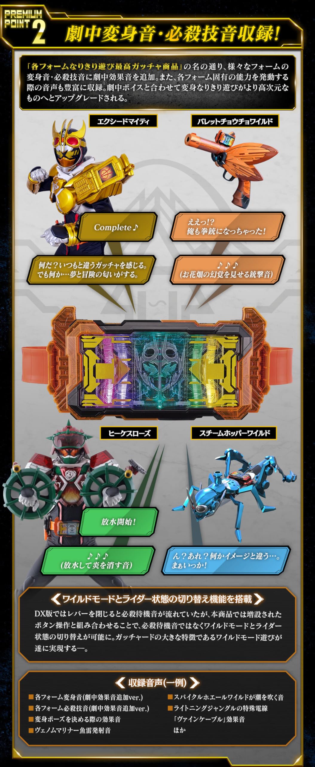 Amazon | PREMIUM DX メモリアルガッチャードライバー | ベルト