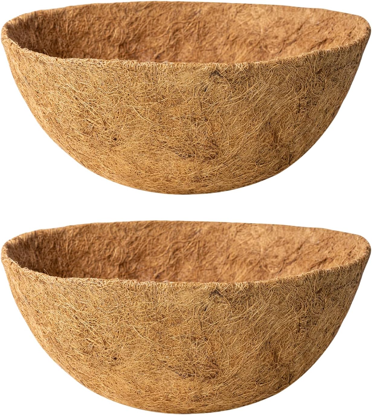 2 Pcs 12 Inch Hanging Basket Liners, Coconut Planter Liners