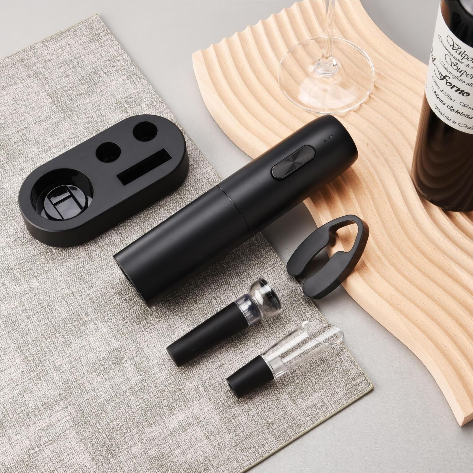 Abridores de Botellas, Abridor De Botellas Eléctrico 5 En 1, Recargable, Ideal For Reuniones Familiares Gadgets
