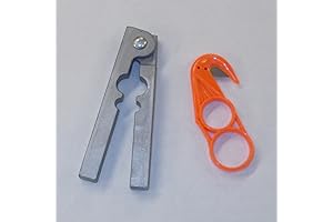 Aluminum Tail Stripper & Plastic Zipper for Efficient Skinning