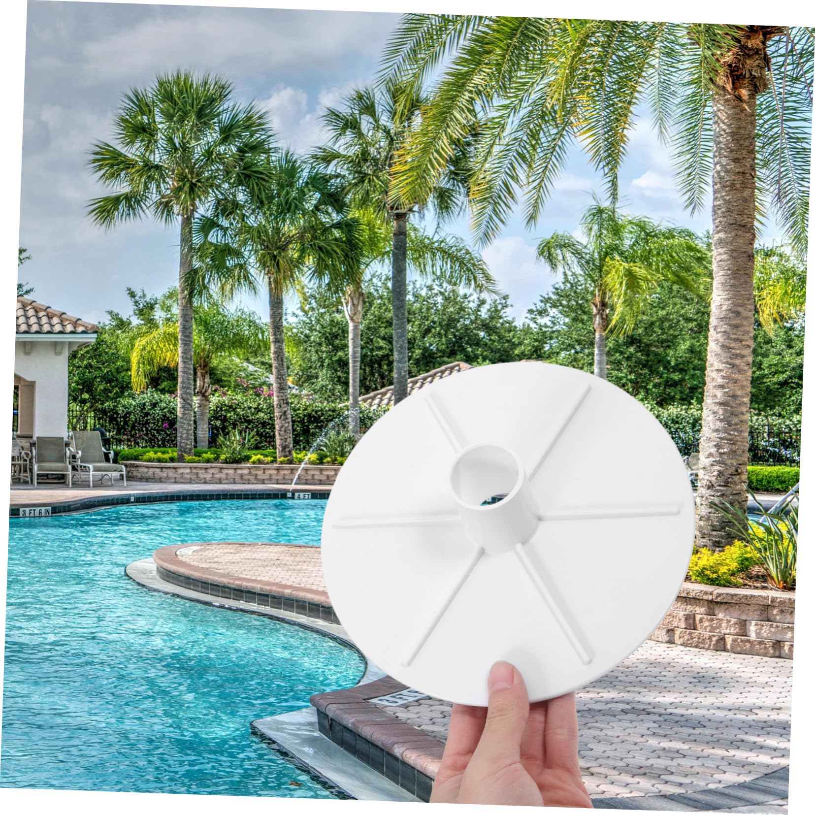 SUPVOX 3piezas Adaptador De Placa para Skimmer De Piscina Placa De Vacío para Skimmers De Accesorio De Instalación y Durabilidad para De
