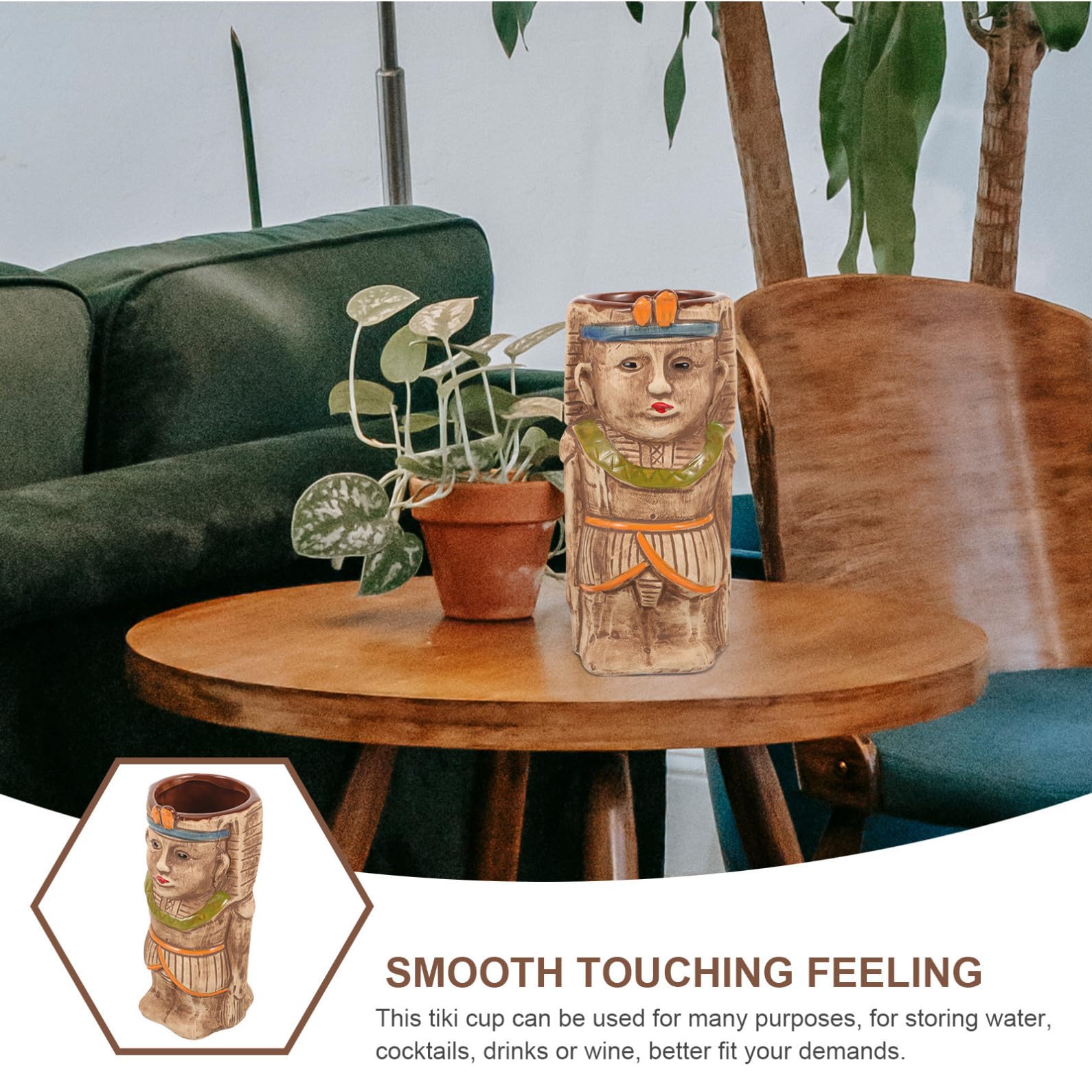 Tiki-becher Aus Glas Tiki-gläser Für Cocktails Für Partys Cocktailbecher Aus Glas Aus Wein Praktische Für Bars Und Festivals