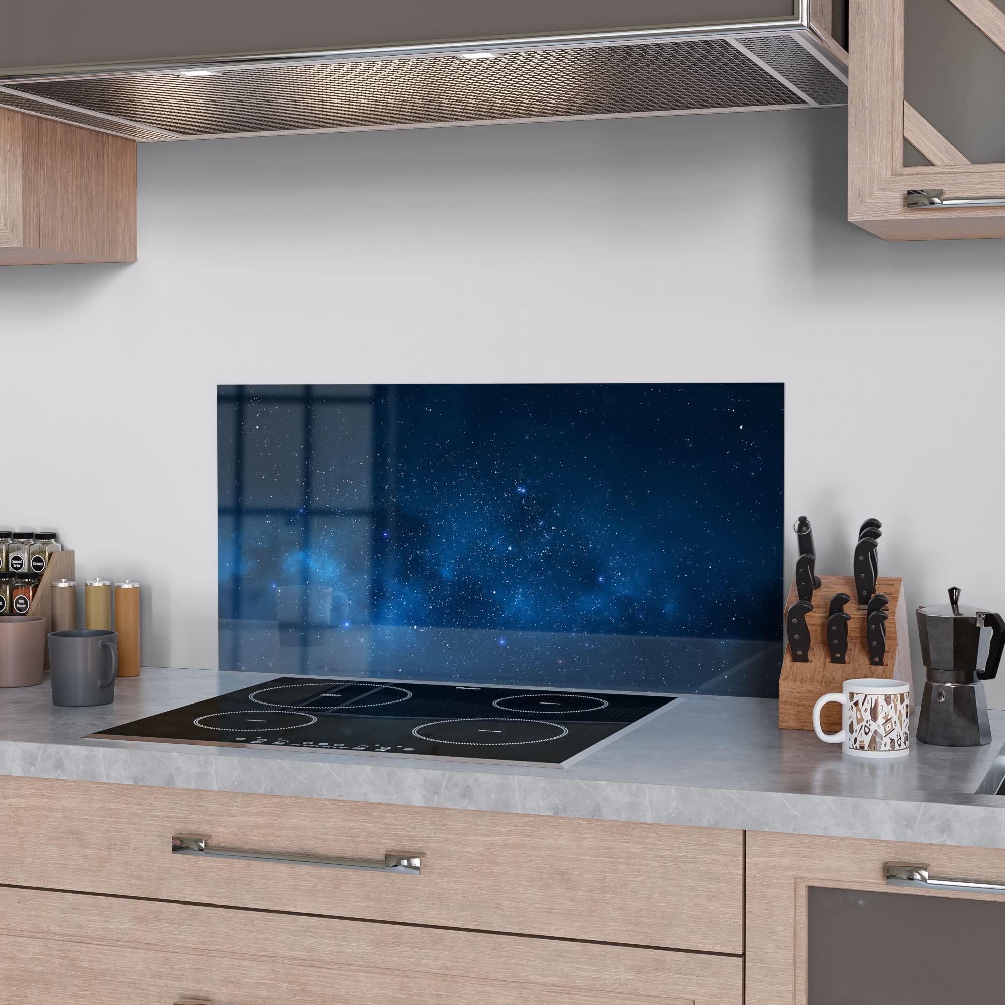 DEQORI Glasbild 'NASA Astronaut in Nebula' Wandbild Bild