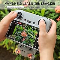 Vista 3 de CAPART Soporte de mano para DJI Mini 3 Pro Drone Gimbal Mount Bracket - Controlador DJI RC Kit de fotografía de mano Soporte de trípode
