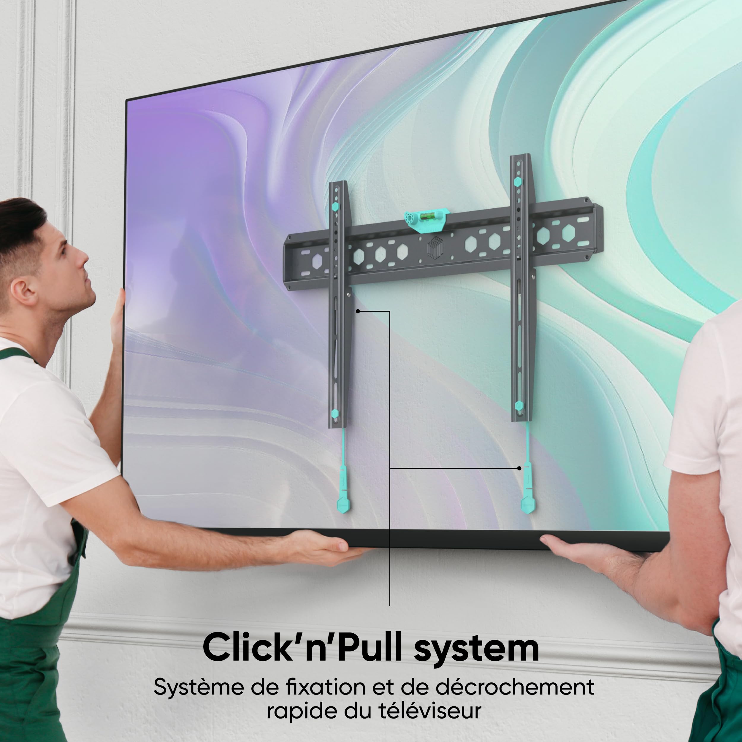 Vogel's TVM 5607 – Onze Platste TV-Wandbeugel voor 40-100 inch TV's, Max. 100 kg, Universeel Compatibel, TÜV-gecertificeerd, Tot VESA 600x400, Slechts 1,5 cm van de muur