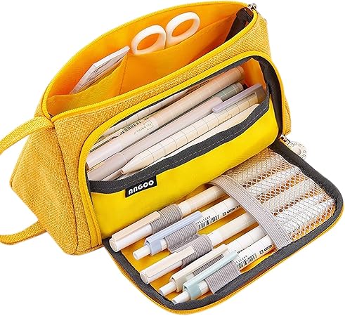 Amazon Cicilin ペンケース 筆箱 筆入れ 大容量 おしゃれ 多機能 男の子 女の子 子供 小学生 中学生 高校生 大学生 社会人用 ダブルファスナー 取っ手付き シンプルで持ち便利 Size x11 5x8cm ペンケース 文房具 オフィス用品 Amazon Cicilin ペンケース 筆箱 筆入れ 大容量 おしゃれ 多機能 男の子 女の子 子供 小学生 中学生 高校生 大学生 社会人用 ダブルファスナー 取っ手付き シンプルで持ち便利 Size x11 5x8cm ペンケース 文房具 オフィス用品