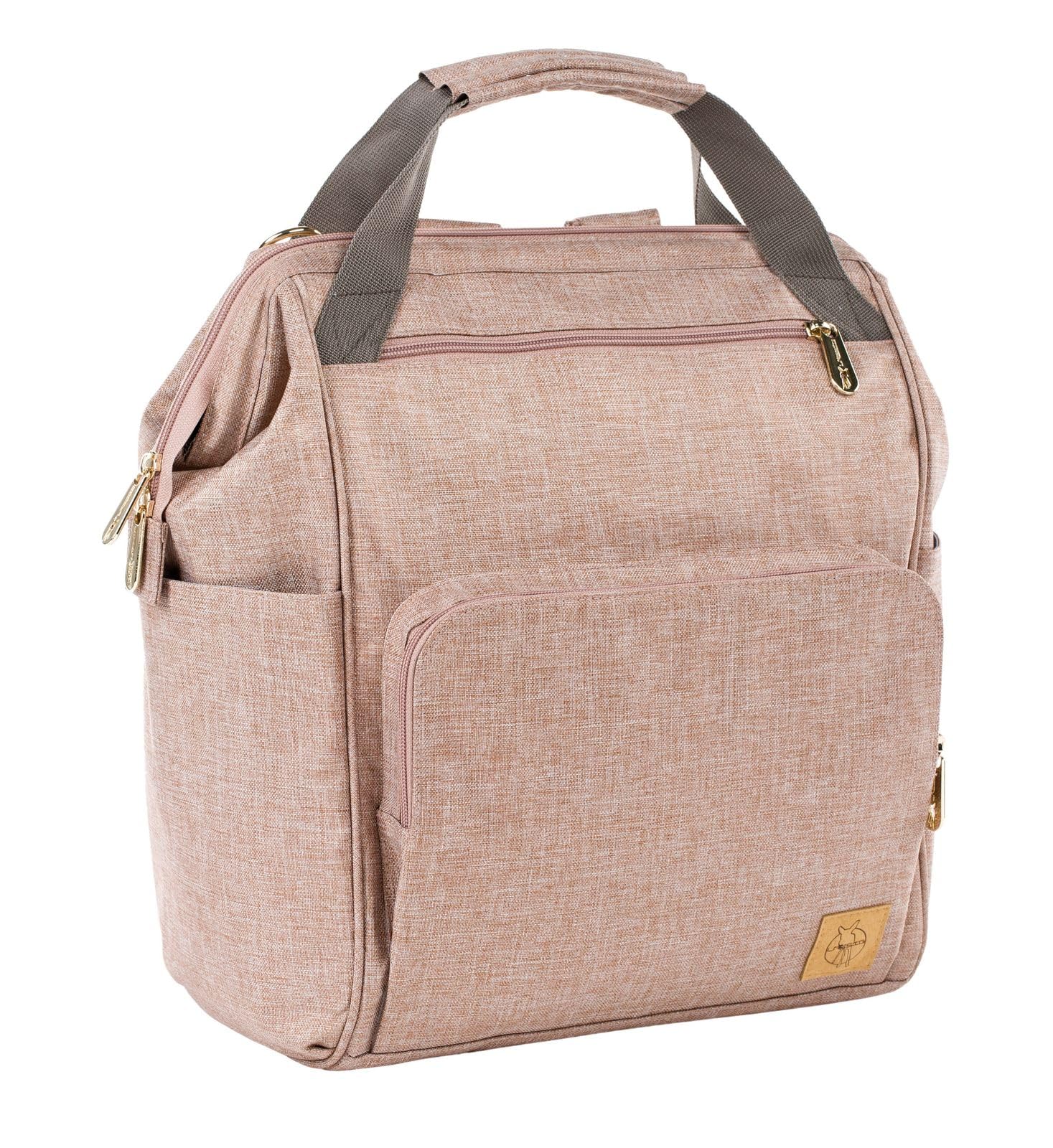 LÄSSIG Zaino per pannolini con accessori Borsa per pannolini Borsa Fasciatoio/Goldie Backpack, rosa
