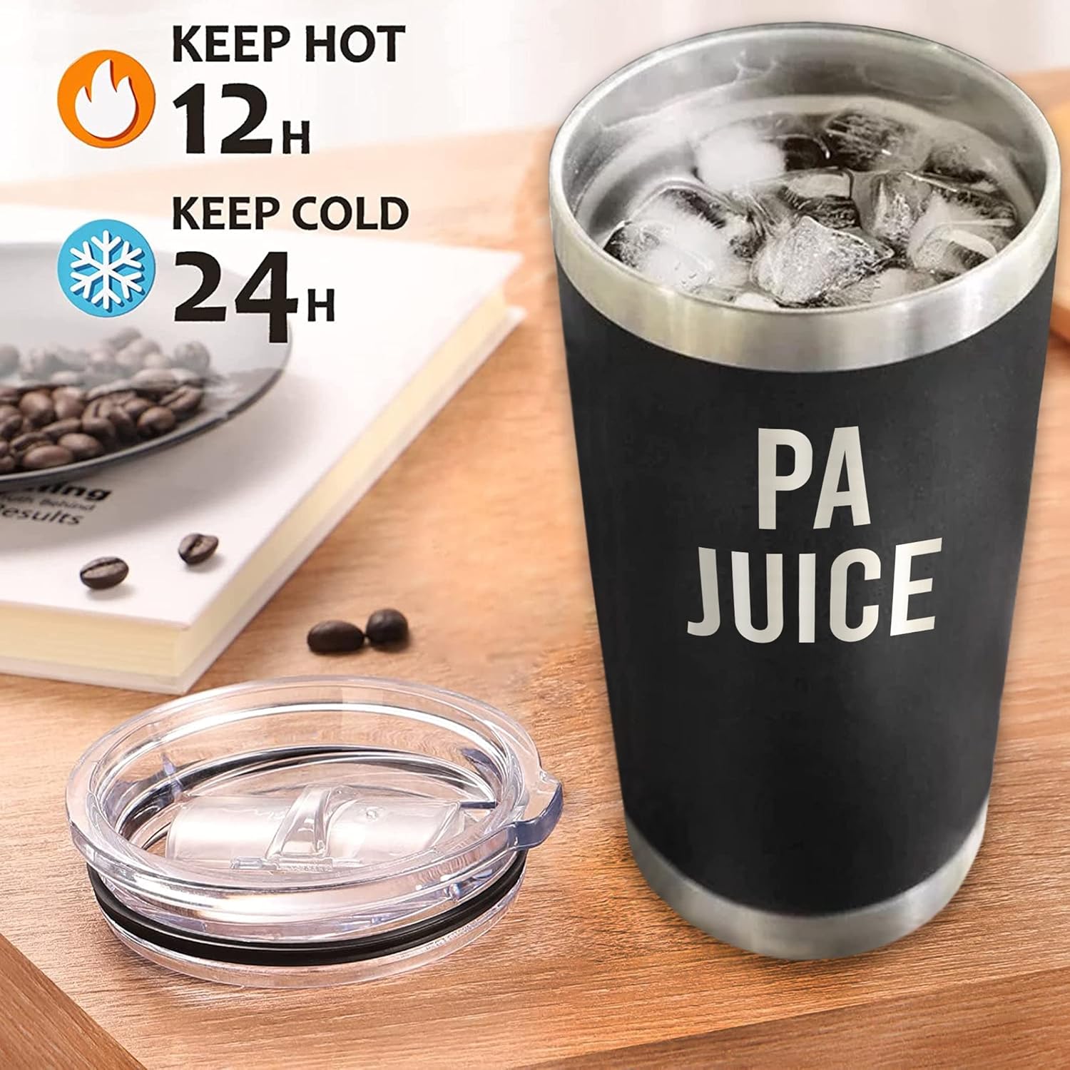 LissiArt97 Pa Juice Tumblers Laser Engraved - 20Oz Travel Tumbler For Father's Day Birthday Christmas - Travel Tumbler Gifts For Pa - New Pa - Pa To Be - Pa Gift - Image 4