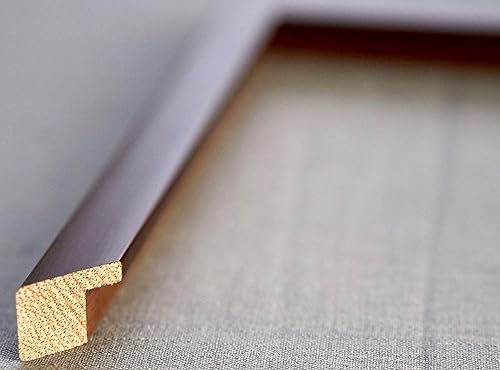 Miniatura 6 de Marco de fotos de madera maciza marrón de 24 x 20 pulgadas de ancho de 0.75 pulgadas  Profundidad del marco interior de 0.5 pulgadas  Marco de fotos