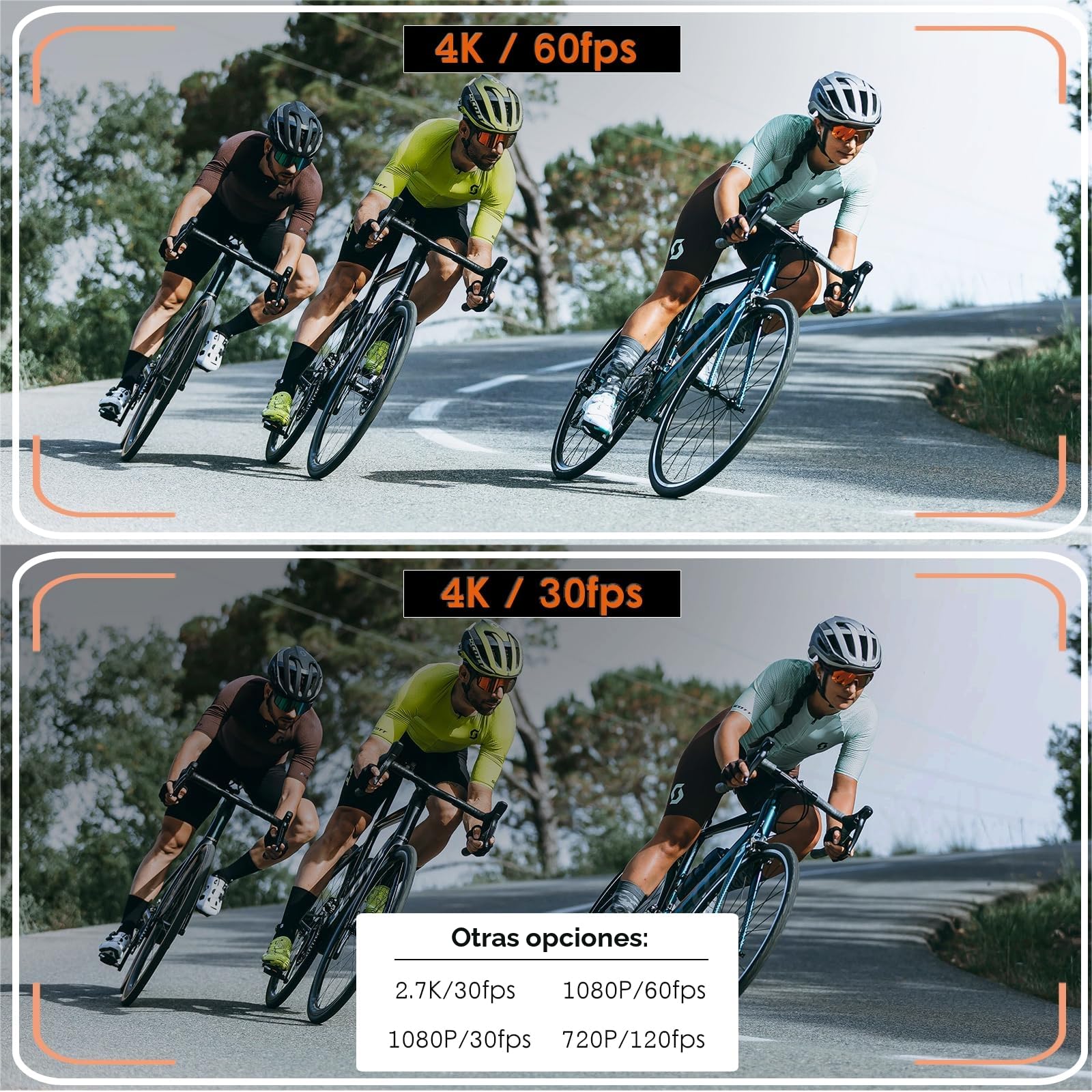 ydi Cámara Corporal 4K con Micrófono Externo, Video y Audio Mini Pocket CAM Rotación 270° Cámara para Deporte, Bicicleta, Viajes, Grabación Policial, 64 GB Incluidos