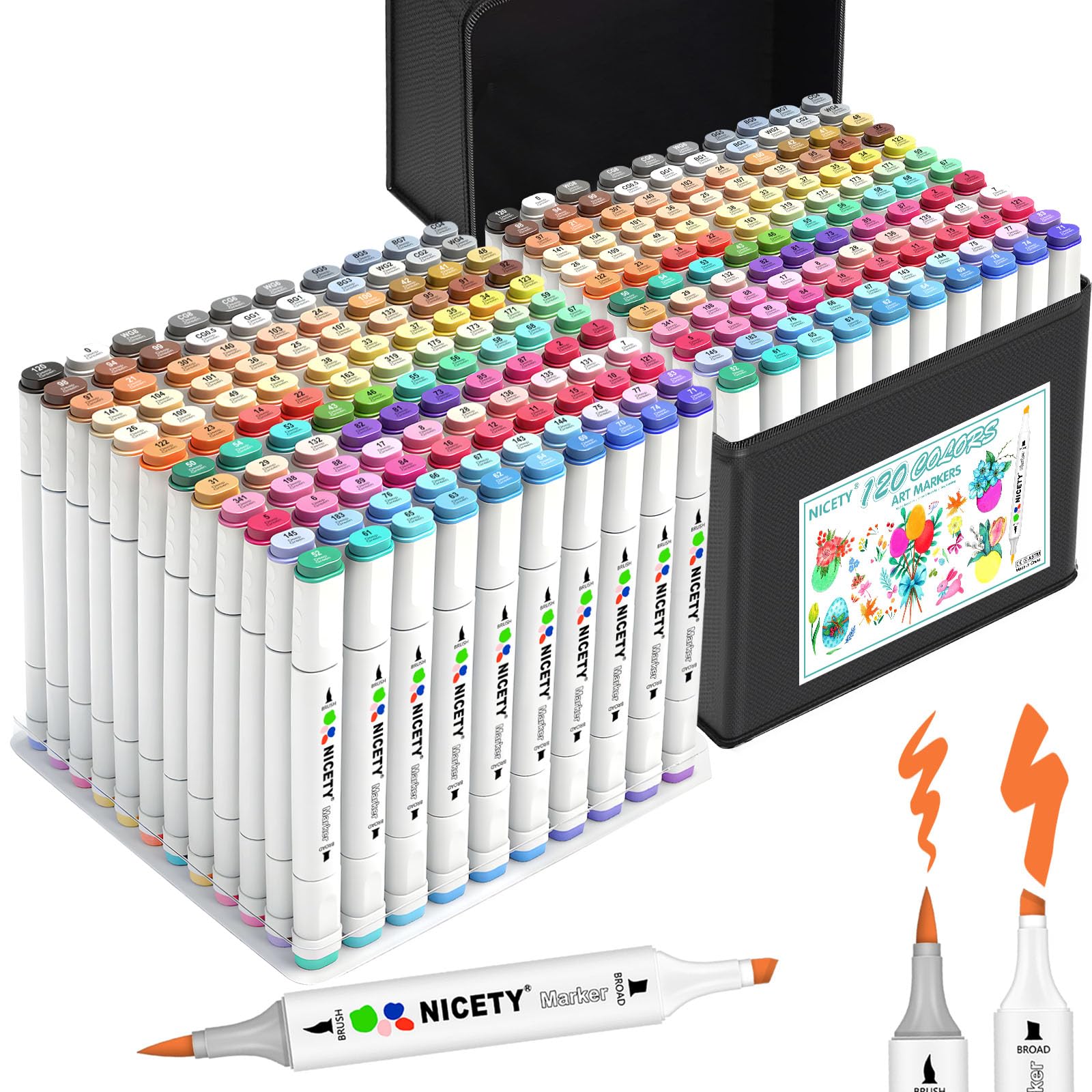 120 Colors Alcohol Markers Dual Tip Brush & Chisel – Alcohol Based 120 Colors Alcohol Markers Dual Tip Brush & Chisel – Alcohol Based