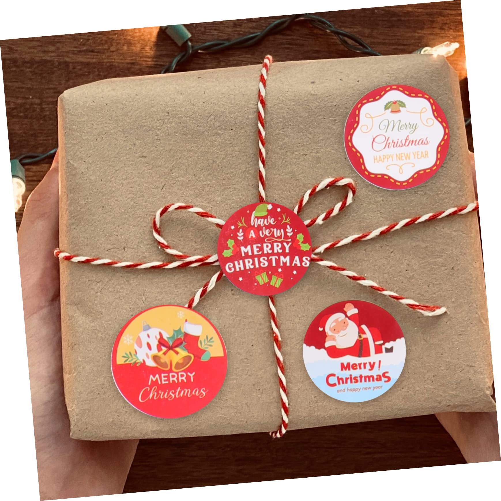 SHINEOFI 20pezzi Adesivi Natalizi Decorativi Stickers Per Sigillare Festivi Per Pacchetti Per Decorazioni e Confezioni