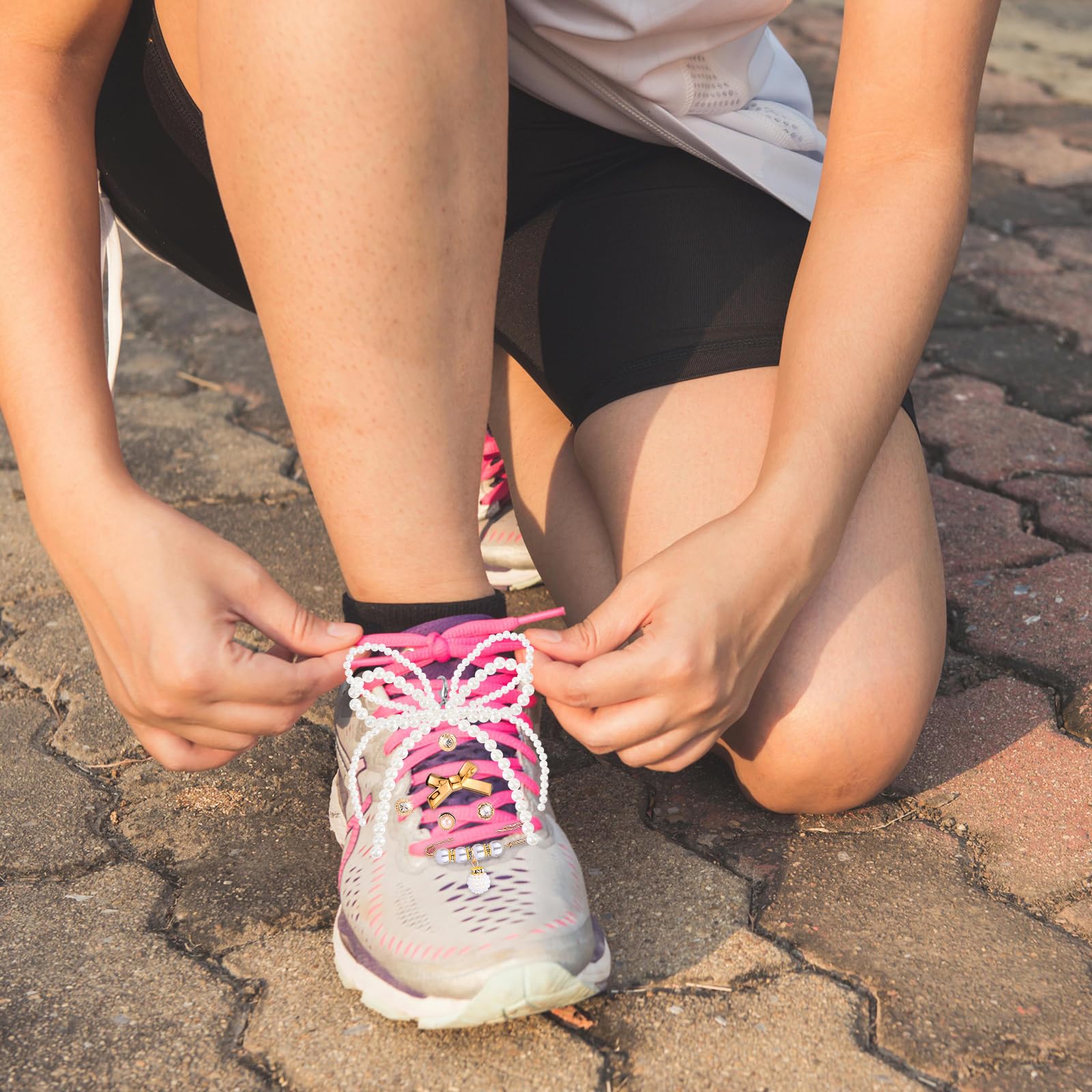 Mikovivi 30 Pzs Adornos para Zapatos para Zapatillas Deportivas, Varios Estilos de Adornos para Cordones de Zapatos Adornos para Zapatos con Lazo Clips para Zapatos Joyas para Zapatos para Mujeres — view 5