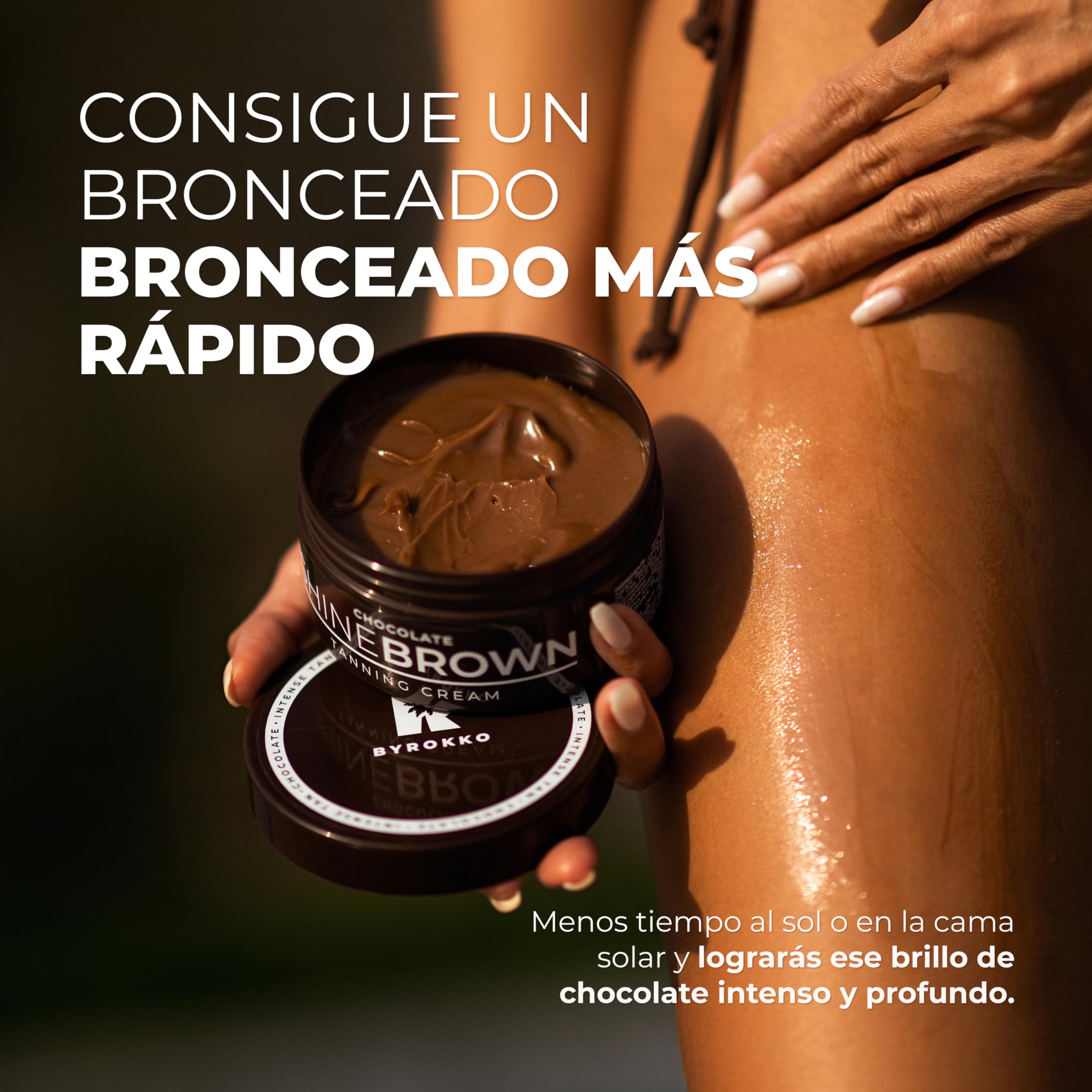 BYROKKO Shine Brown Chocolate Acelerador Bronceado Crema 200 ml