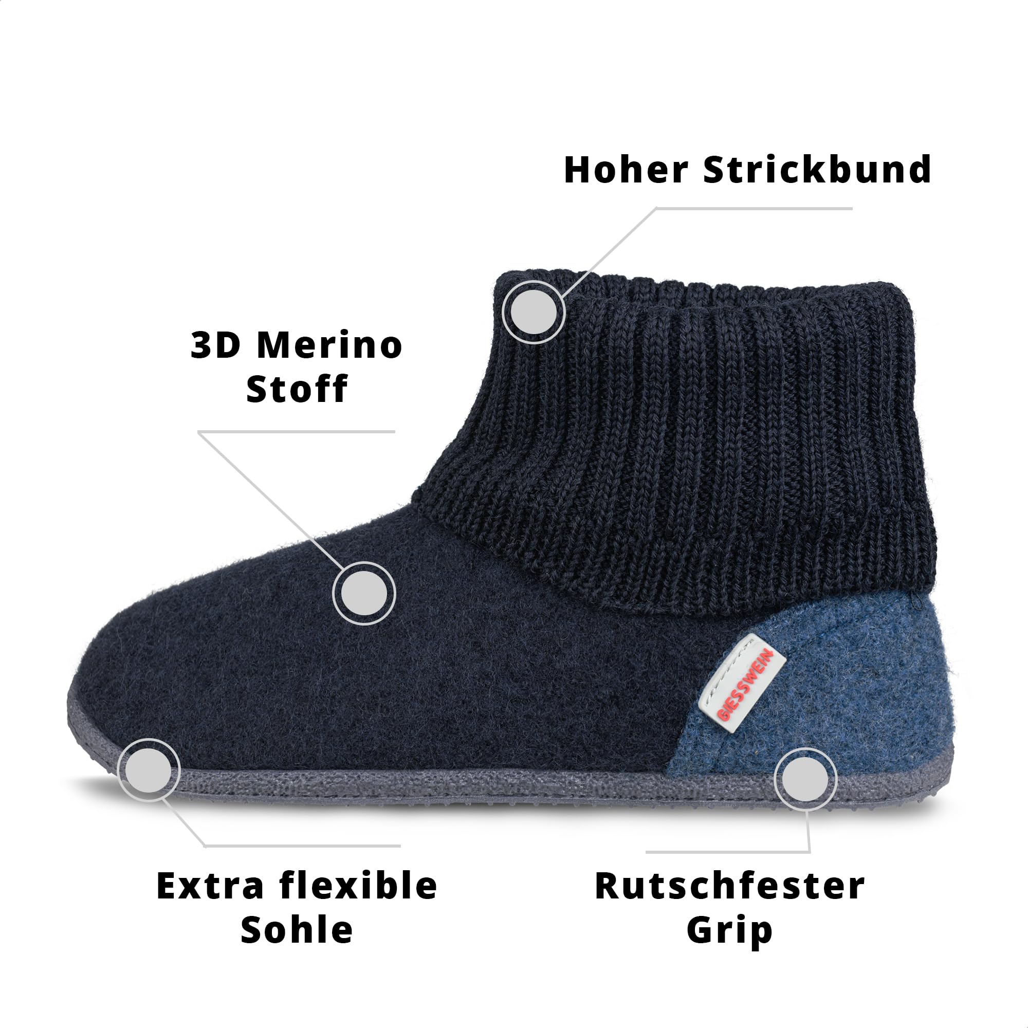 Giesswein Unisex Kramsach AdultsHohe Hausschuhe