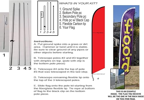Miniatura 2 de 55+ Active Living Senior Living Community Publicidad Bandera de plumas Letrero con kit de poste y pico de tierra