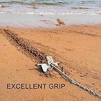 Vista 6 de Kit de anclaje Fluke Anchor con cadena de anclaje y cuerda de anclaje para barcos, pontón, cubierta, pesca y vela