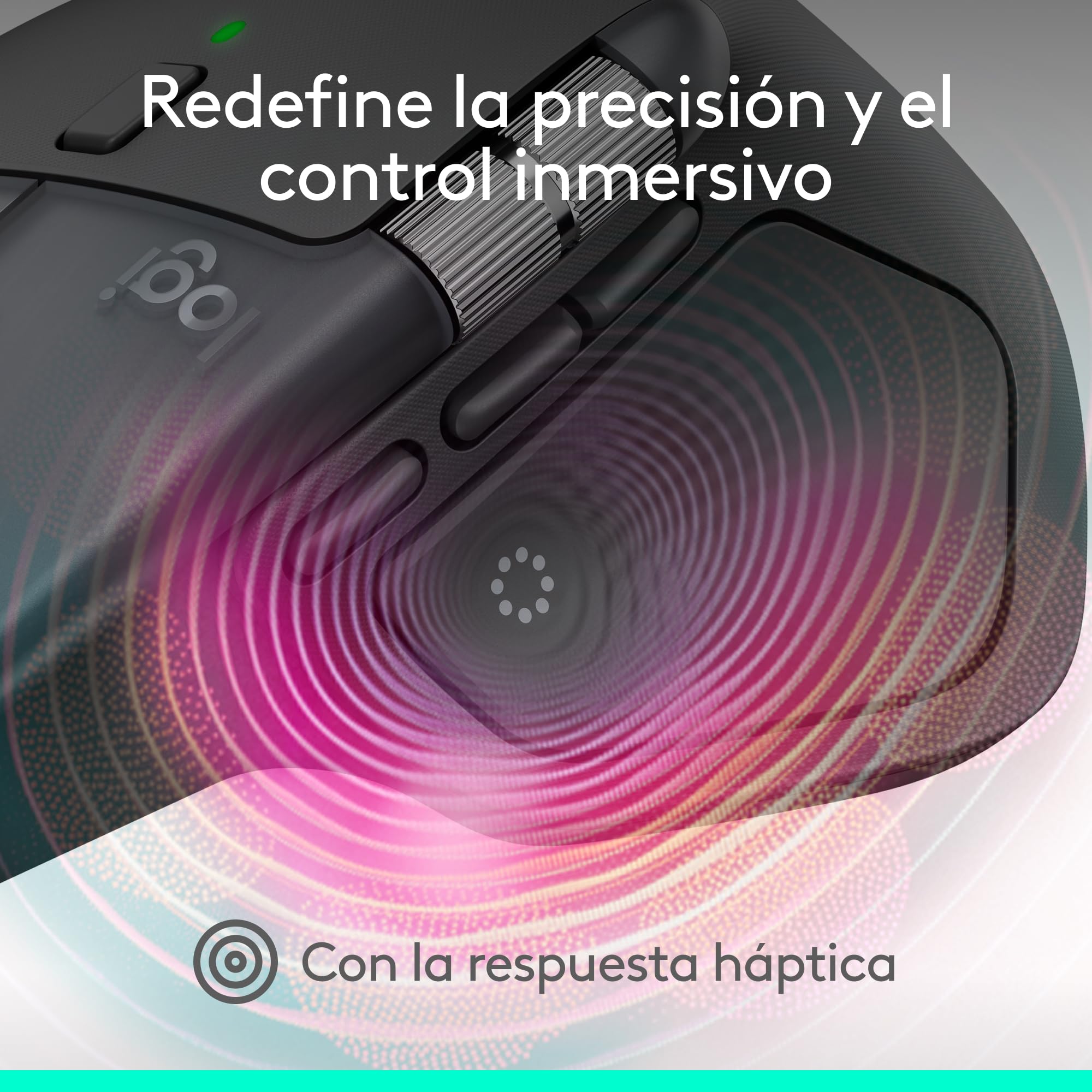 Logitech MX Master 4, ratón inalámbrico ergonómico con Respuesta háptica Avanzada, Desplazamiento ultrarrápido, USB-C, Bluetooth + MX Keys S Teclado inalámbrico, Perfil Bajo, QWERTY ESP - Grafito