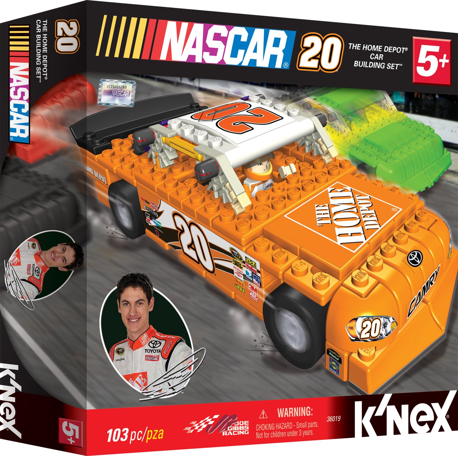 K'NEX NASCAR Building Set: Joey Logano's #20 Home Depot Car