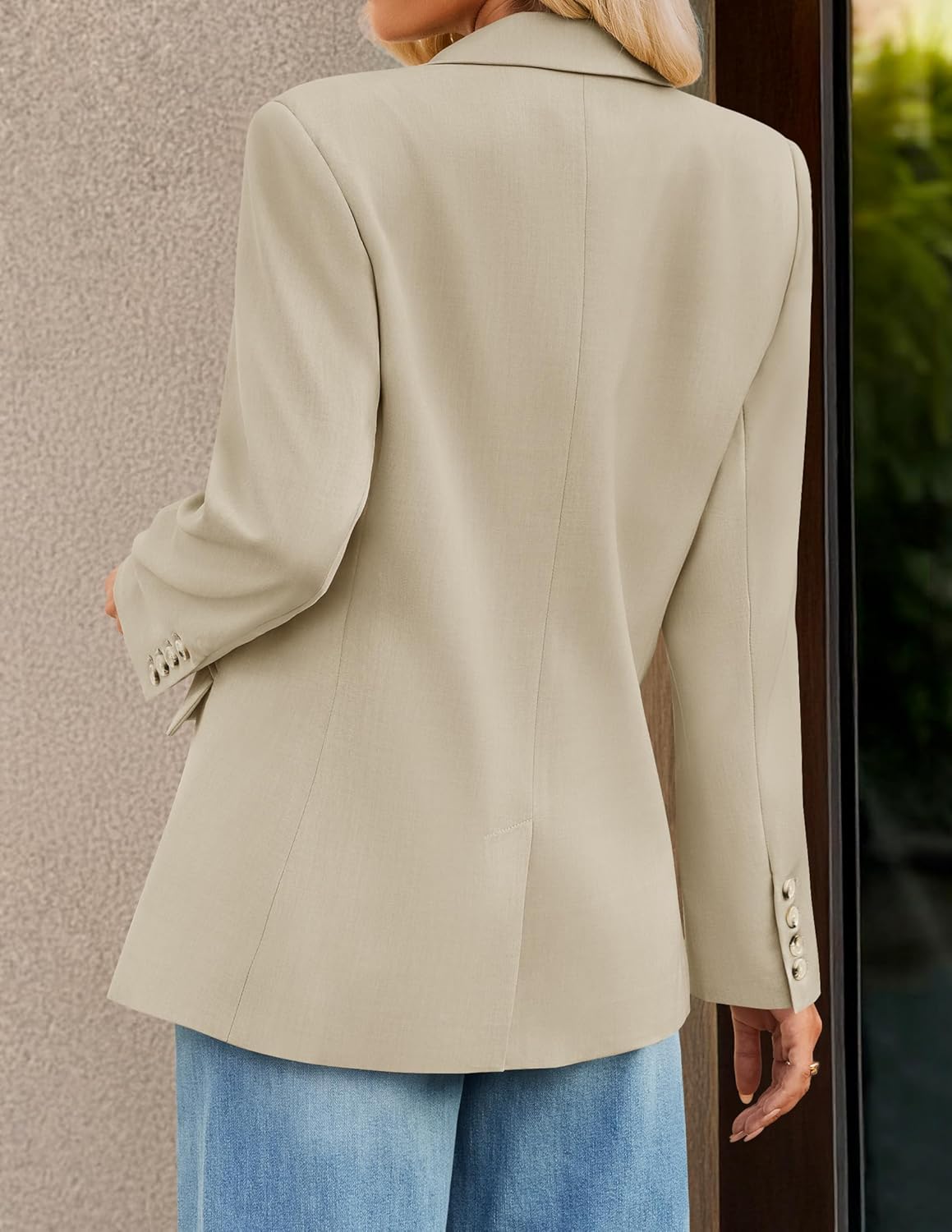 ZESICA Womens Spring Business Casual Blazers 2026 Long Sleeve Open Front Lapel Collar Work Office Suit Jackets Blazer - Image 4