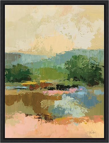 Miniatura 8 de Amanti Art Lienzo enmarcado para pared, 42 x 32 pulgadas, vista al otro lado del río I de Silvia Vassileva, lienzo enmarcado para pared, obras de