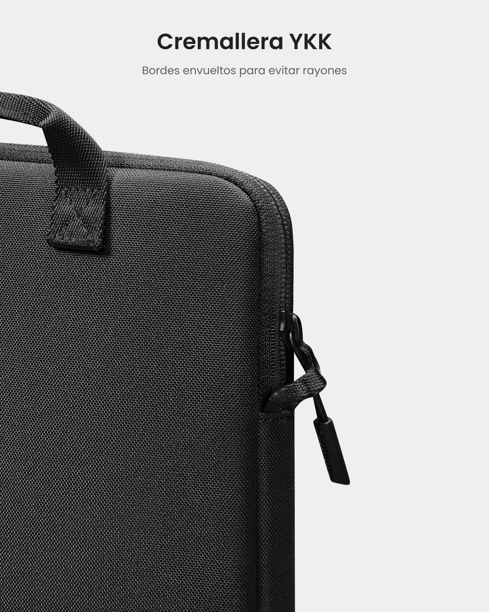 tomtoc Slim Funda para 13 Pulgadas iPad Pro M4 2024 & iPad Air M3/M2 2025-2024, 12,9" iPad Pro 6/5/4 M2&M1, Bolsa bandolera Ligera con compartimento para accesorios, Tejido Ecológico