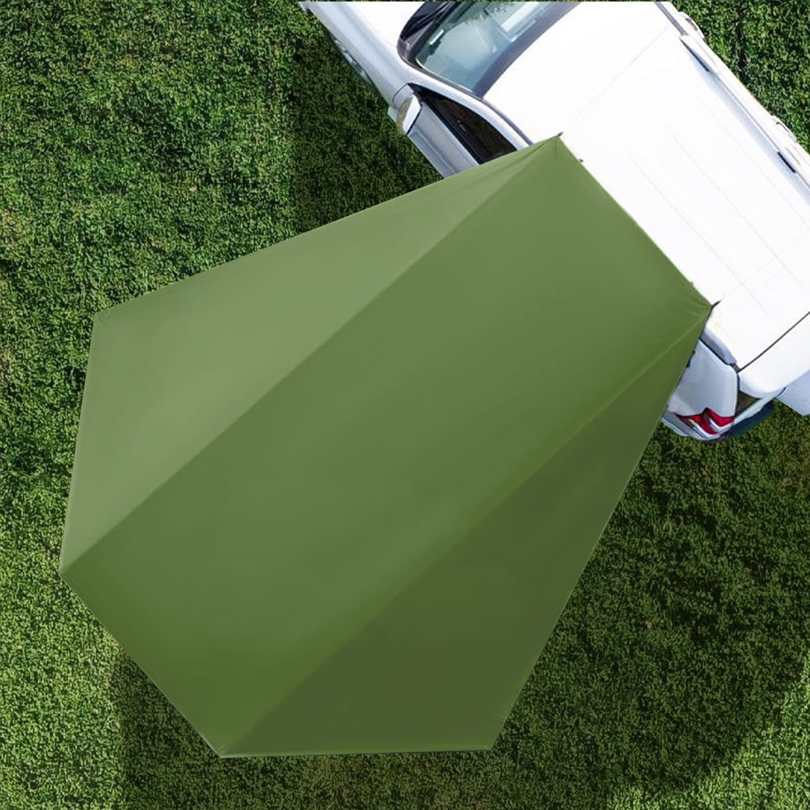 Toldo Coche, Toldo para Portón Trasero y Furgoneta, Autocaravana, Lateral Impermeable, Sol, 280 x 380 cm (Azul)