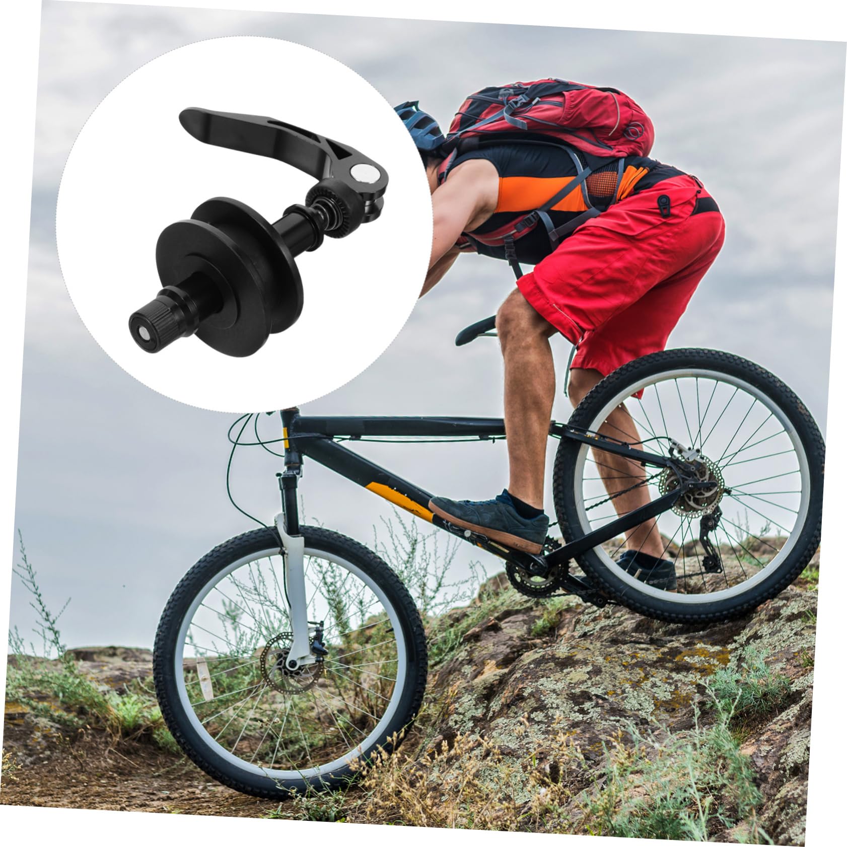 HEMOTON Traction de la chaîne tendeur chaîne de vélos chaîne de vélo de Route Ajustable arrière ajusteur de vélo Outil de chaîne de vélo régleurs de chaîne de vélo Plastique Noir