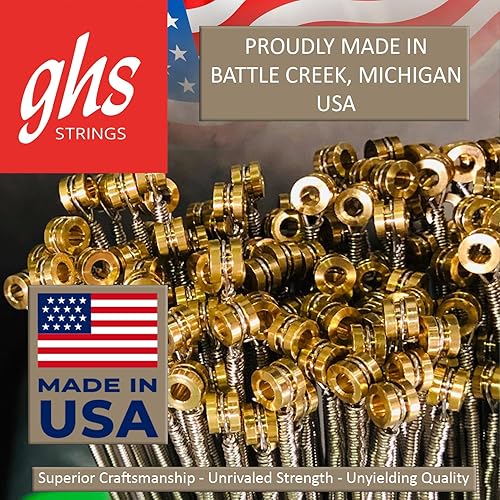 Miniatura 4 de GHS Strings RC-M3045 Round Core Bass Boomers, 4 juegos, calibre medio, 45-105, (bobinado de 37.25")