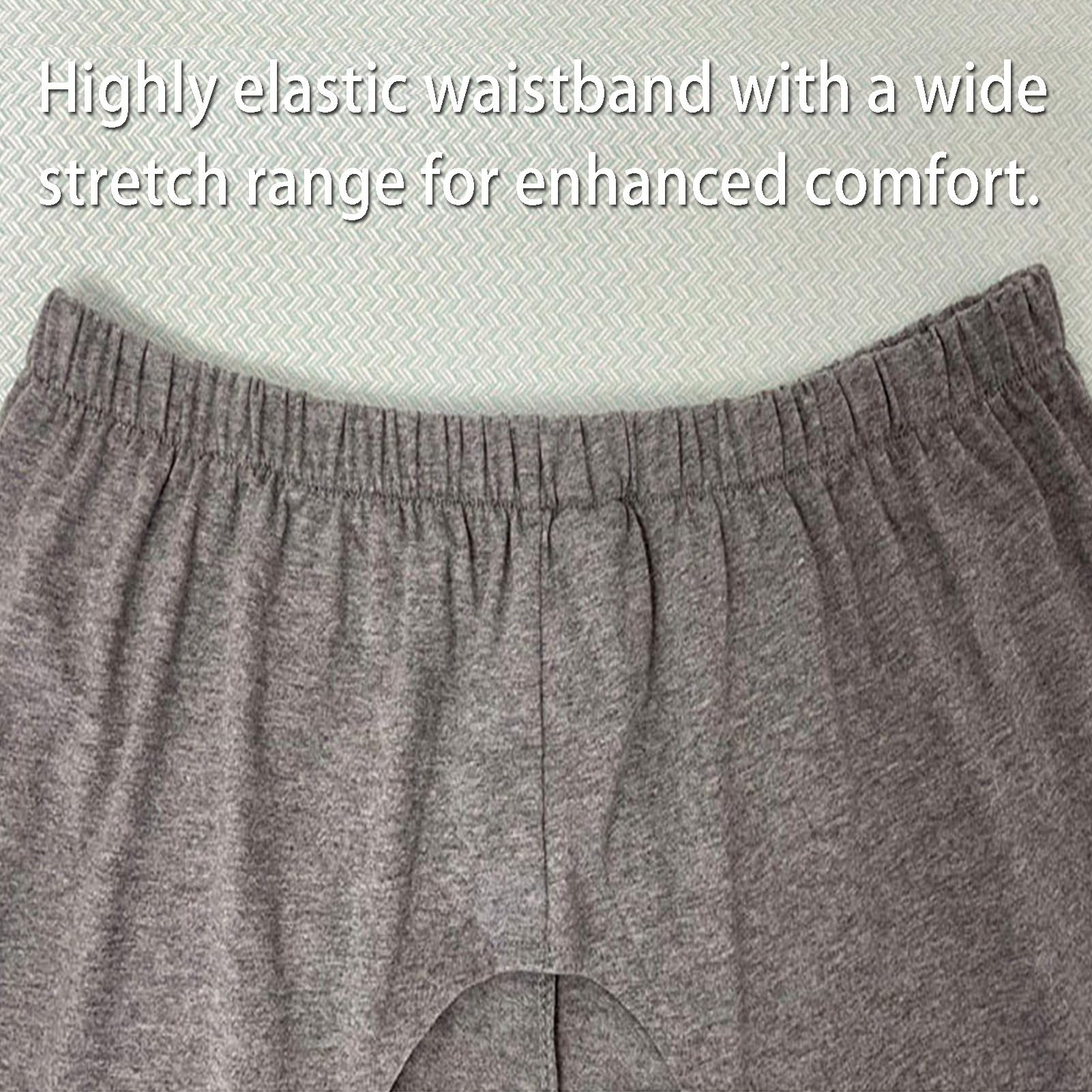 Pantalons De Soin pour Personnes Âgées À Ouverture À l'entrejambe, Pantalons D'incontinence pour Adultes pour Patients Alités Post-Opératoires Et Paralysés