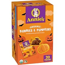 Annie's Organic Bunnies &amp; Pumpkins Halloween Graham Cracker Snacks, 20 ct