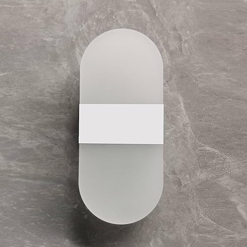 Miniatura 9 de Modernos apliques de pared, 2 lámparas de pared LED acrílicas para sala de estar, dormitorio, pasillo, funciona con pilas USB recargable, luz