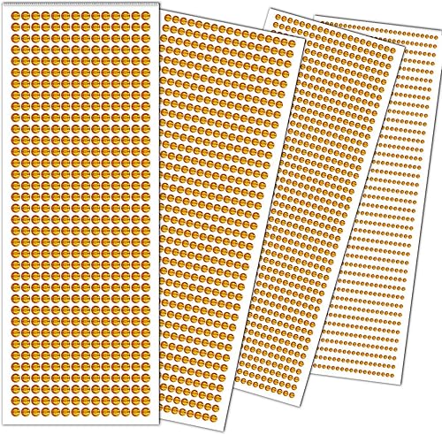 Miniatura 1 de 3090 calcomanías de diamantes de imitación, calcomanías autoadhesivas de perlas doradas para la cara, gemas de 0.3450.236 in, gemas para el cabello,