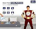 GADDA CO Cotton Feel Terry Ultra Soft 100% Waterproof Mattress Protector King Size, Breathable & Hypoallergenic Mattress Cover, Bed Protector King Size - 78x84 Inch (6.5x7 Ft), Maroon gallery image