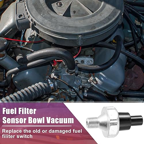 Miniatura 3 de X AUTOHAUX Interruptor de vacío de filtro de combustible diesel de 7.3L E8TZ-9S283-A para Ford E-250 E-350 F-250 F-350 F59 FSD ESD para Ford