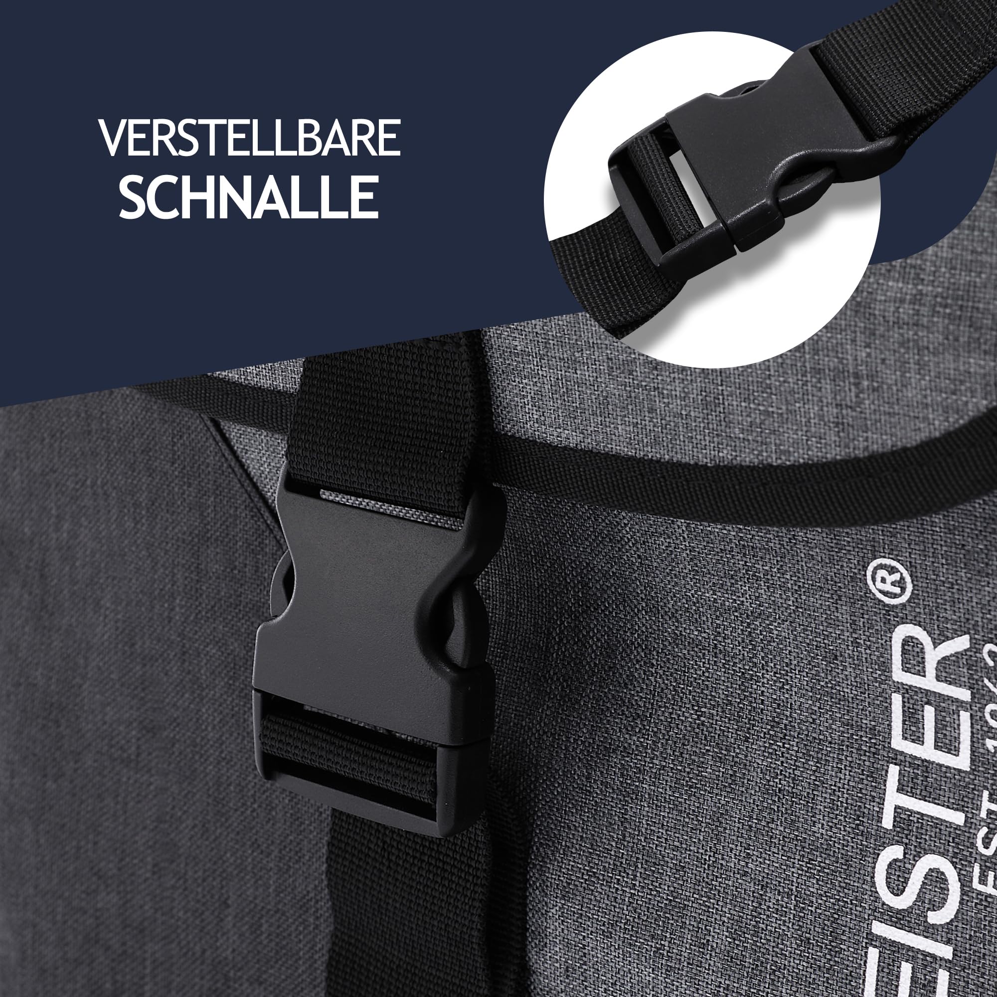 HikeMeister® Dubbele fietstas voor bagagedrager, 27 liter, waterdicht HikeMeister® Dubbele fietstas voor bagagedrager, 27 liter, waterdicht
