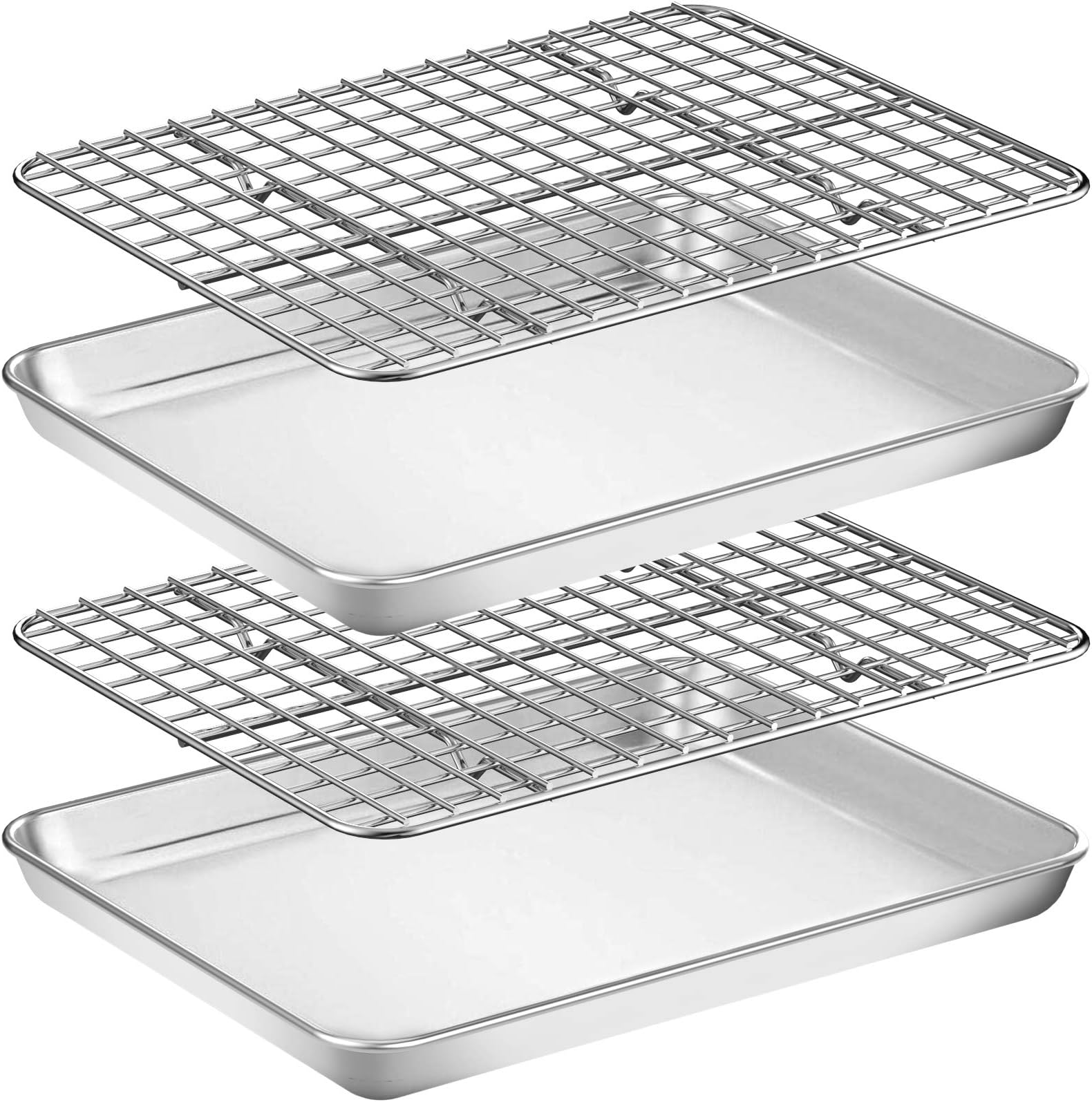 Amazon.com: Aspire Baking Sheet with Rack Set, Stainless Steel Cookie ...