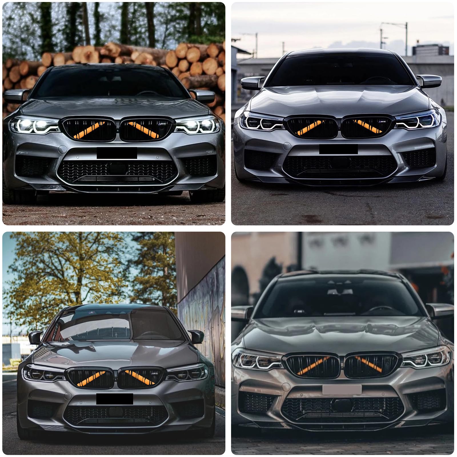 Produktbild von Frontgrill Einsatz Streifen Kühlergrill Zierleiste Passt Für BMW
