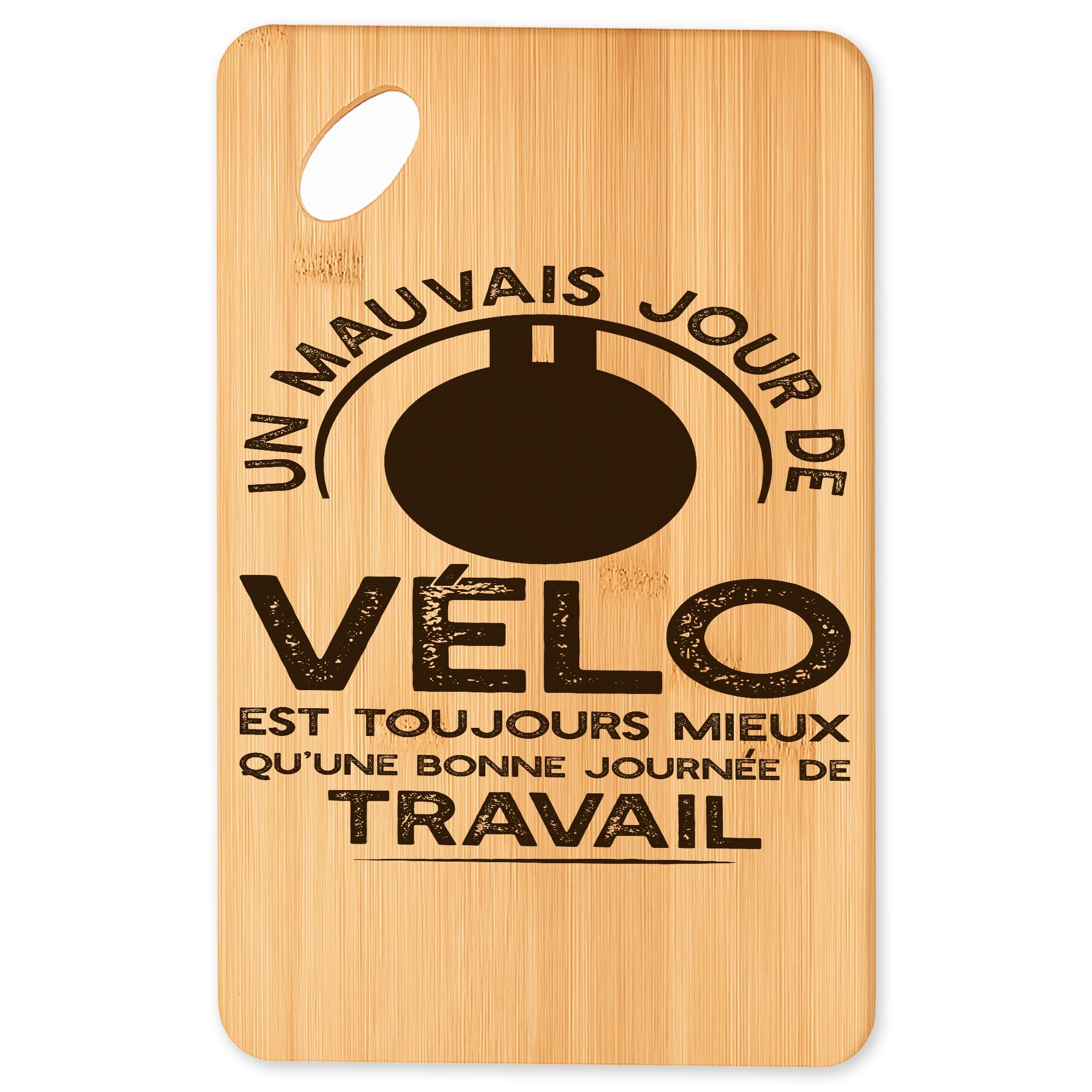 Planche à découper Velo 7 un cadeau original de cuisine et bar