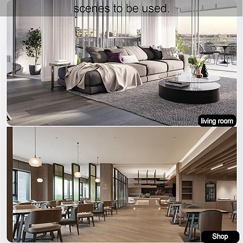 Miniatura 6 de TREGOO Tira de borde de alfombra con superficie antideslizante, tiras de transición de umbral en forma de Z, tira de transición decorativa de