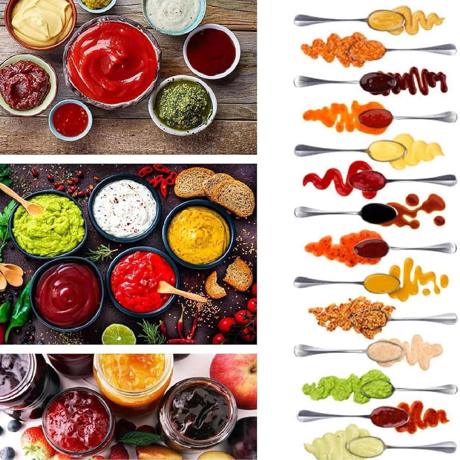 Mezclador eléctrico de mermelada y salsa, agitador automático de alimentos con paletas dobles, ventilador auxiliar y luz para cocinar salsas