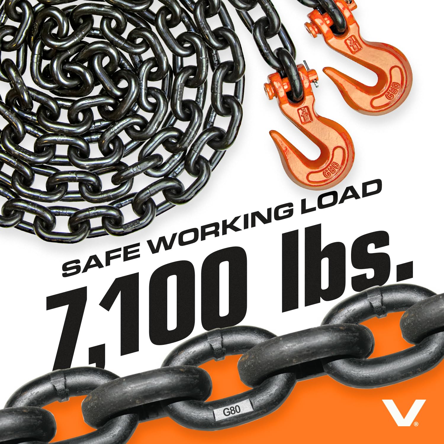 VULCAN Binder Chain Tie Down - 7,100 lb Capacity -3