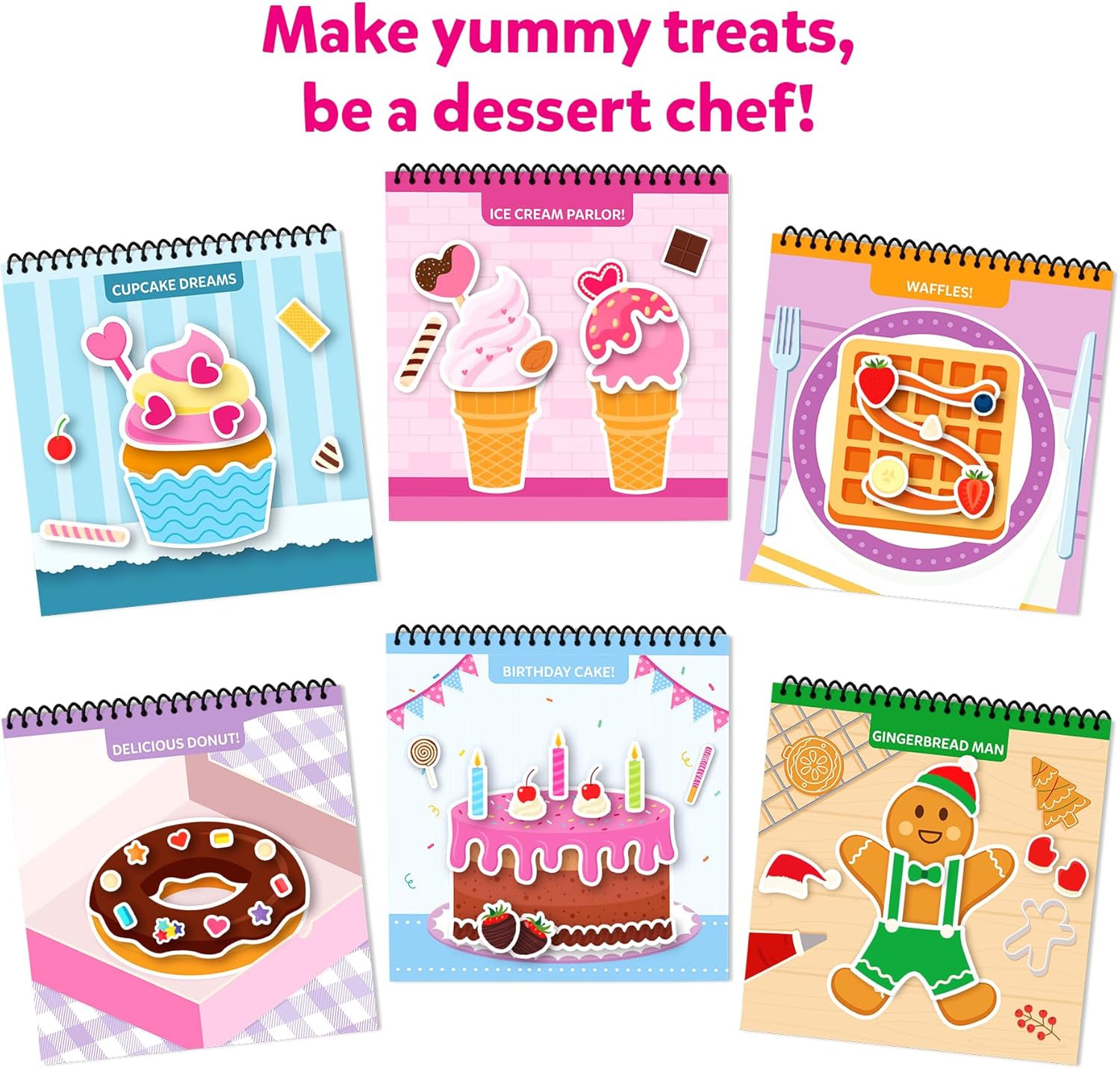 Skillmatics Reusable Sticker Activity Book - Peelies, 100+ Reusable Cling Stickers, 6 Pictures, Mess-Free Fun for Kids, Creative Play & Travel Toy, Gifts for Boys & Girls Ages 3, 4, 5, 6, 7