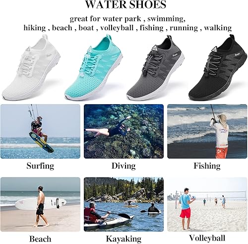 Miniatura 6 de Racqua Zapatos de agua de malla transpirable para mujeres y hombres