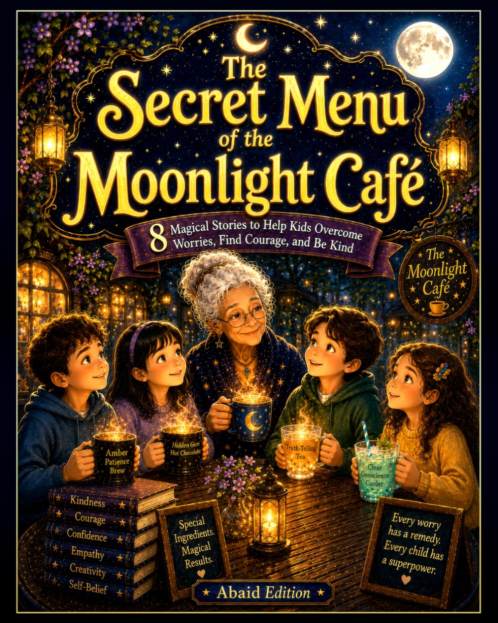 The Secret Menu of the Moonlight Café: 8 Magical Stories to Help Kids Overcome Worries, Find Courage, and Be Kind