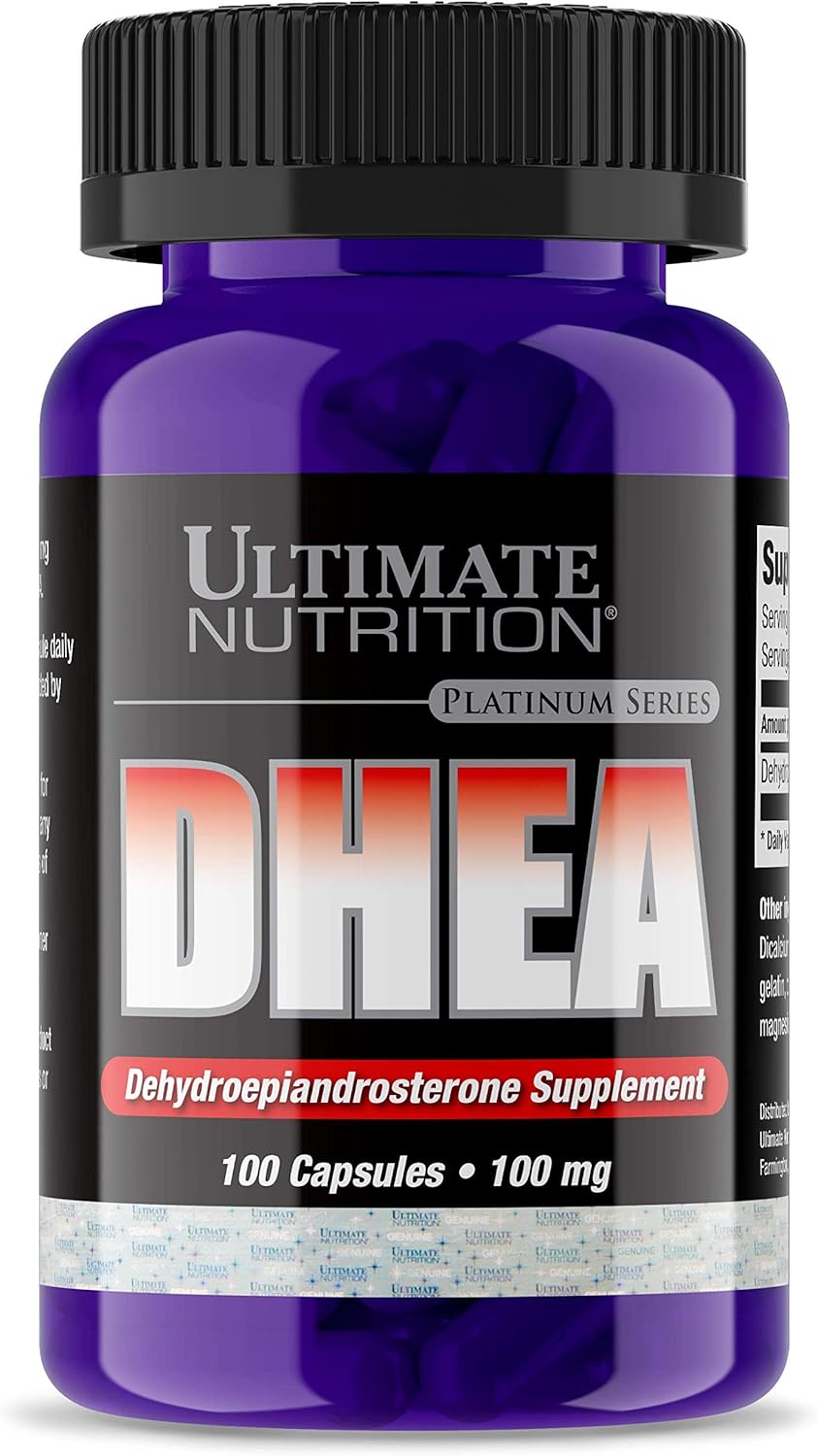 Ultimate Nutrition Pure 100mg DHEA Supplement Max Strenth